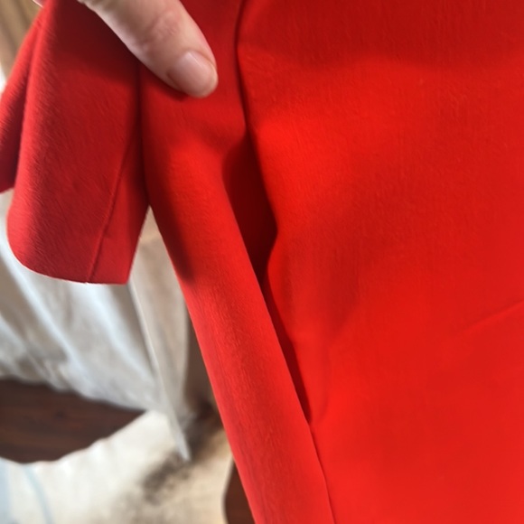 Charles Nolan red wool dress size 8 - Picture 6 of 9